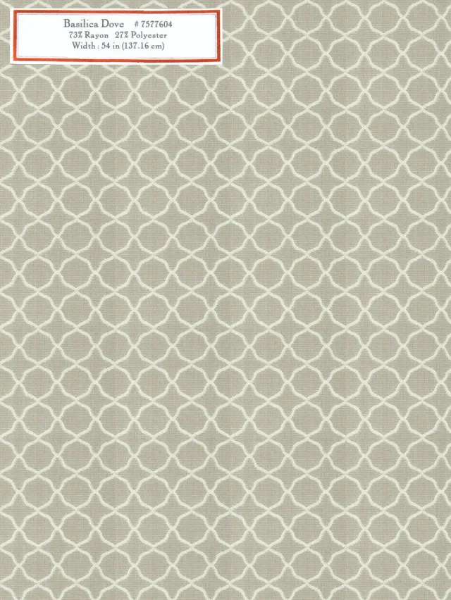 French General Basilica Dove tissu ameublement 137 cm