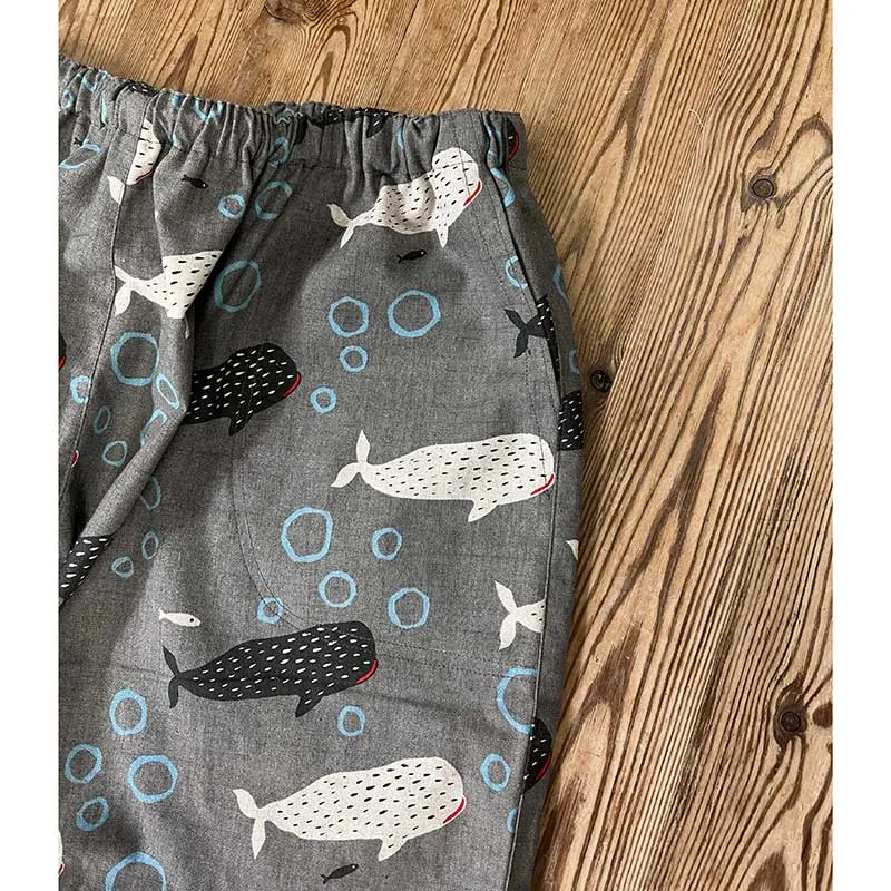 Yoko Saito Egg Pants A kit pantalon requin gris