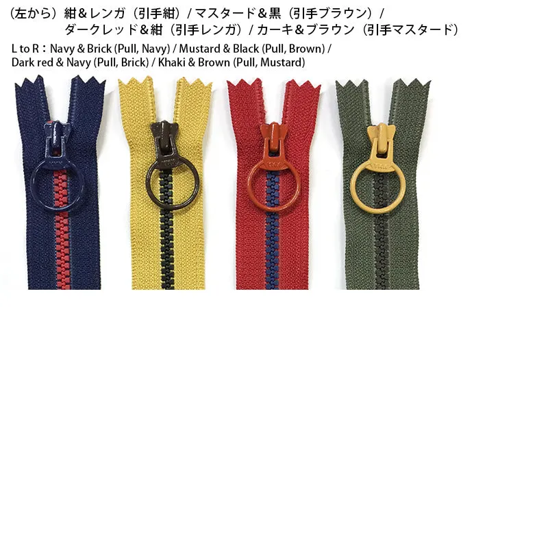Yoko Saito fermeture bicolore 20 cm pour sac