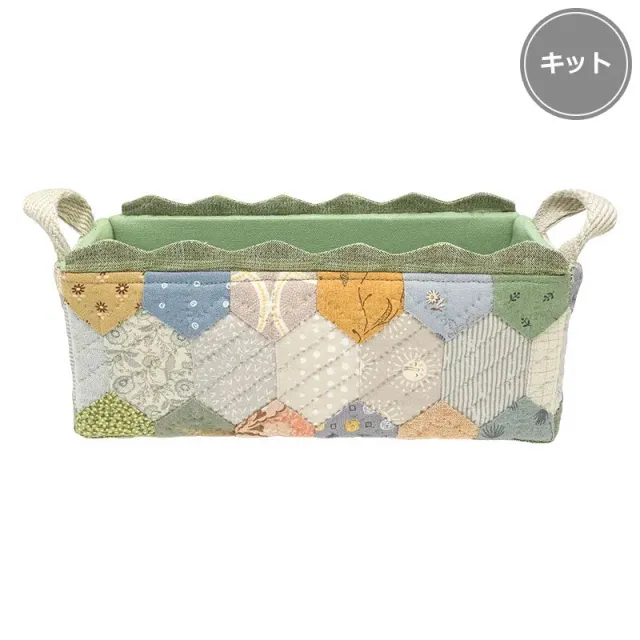 Yoko Saito Fabric Box kit boite tissu 21 cm hexagones