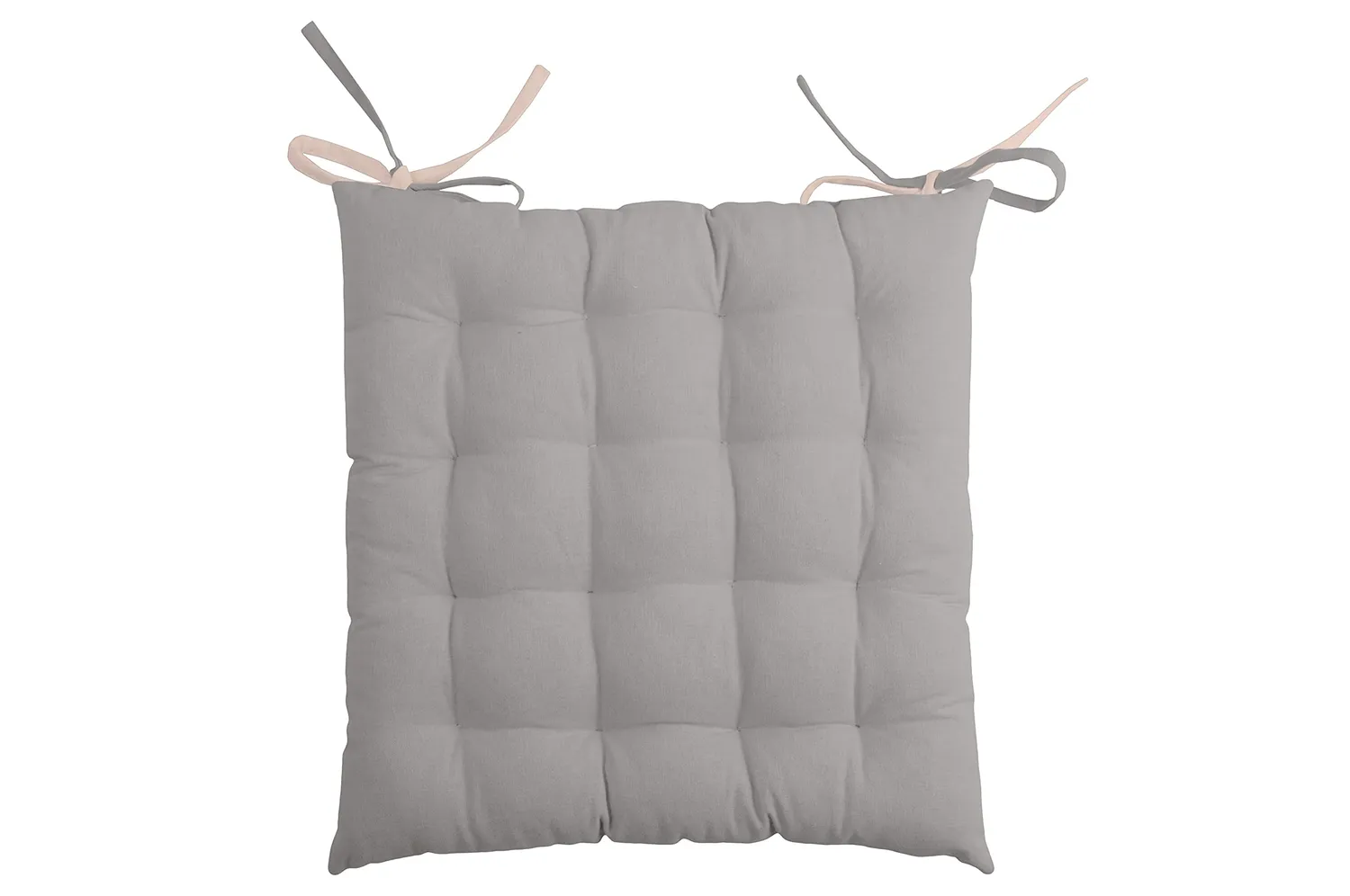 STOF Duo galette de chaise 40x40 cm poudre souris coton