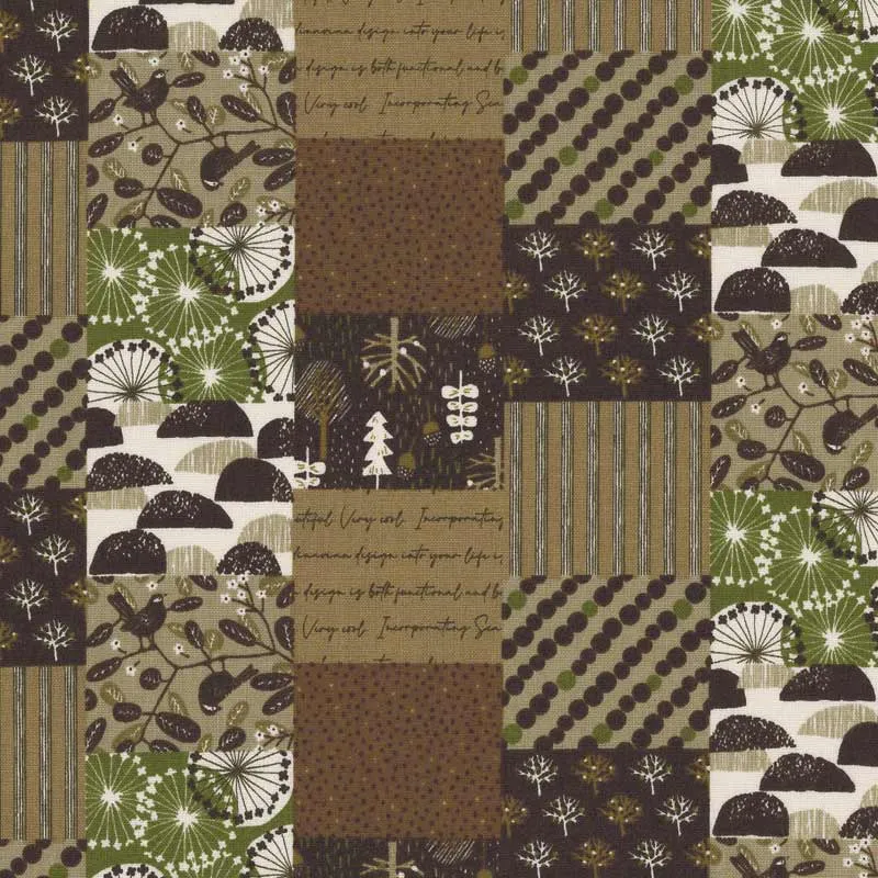 Yoko Saito 2026-01-A05 coupon coton patchwork 40x35 cm