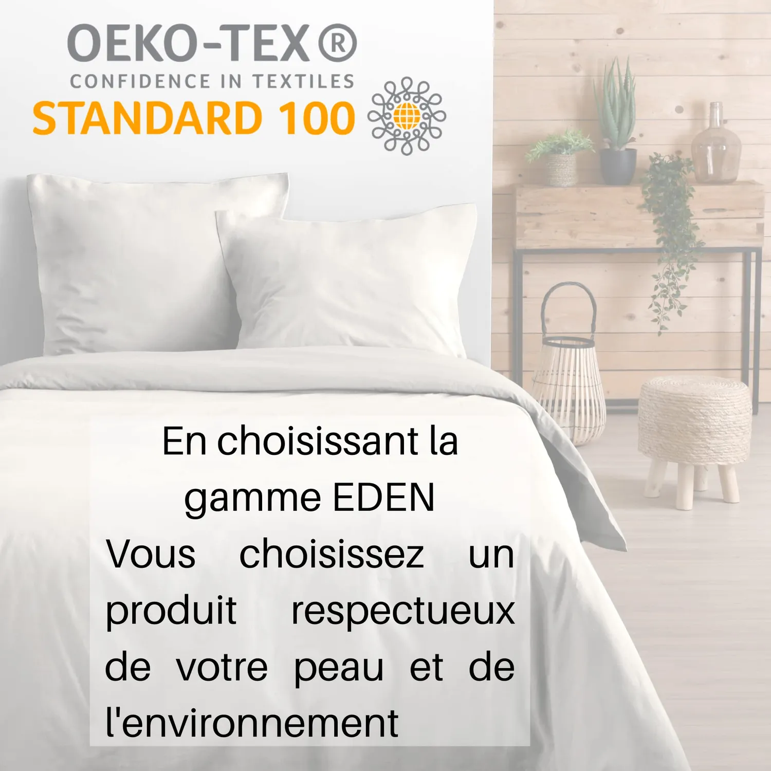 Stof Eden taie d’oreiller 50x70 cm ivoire coton