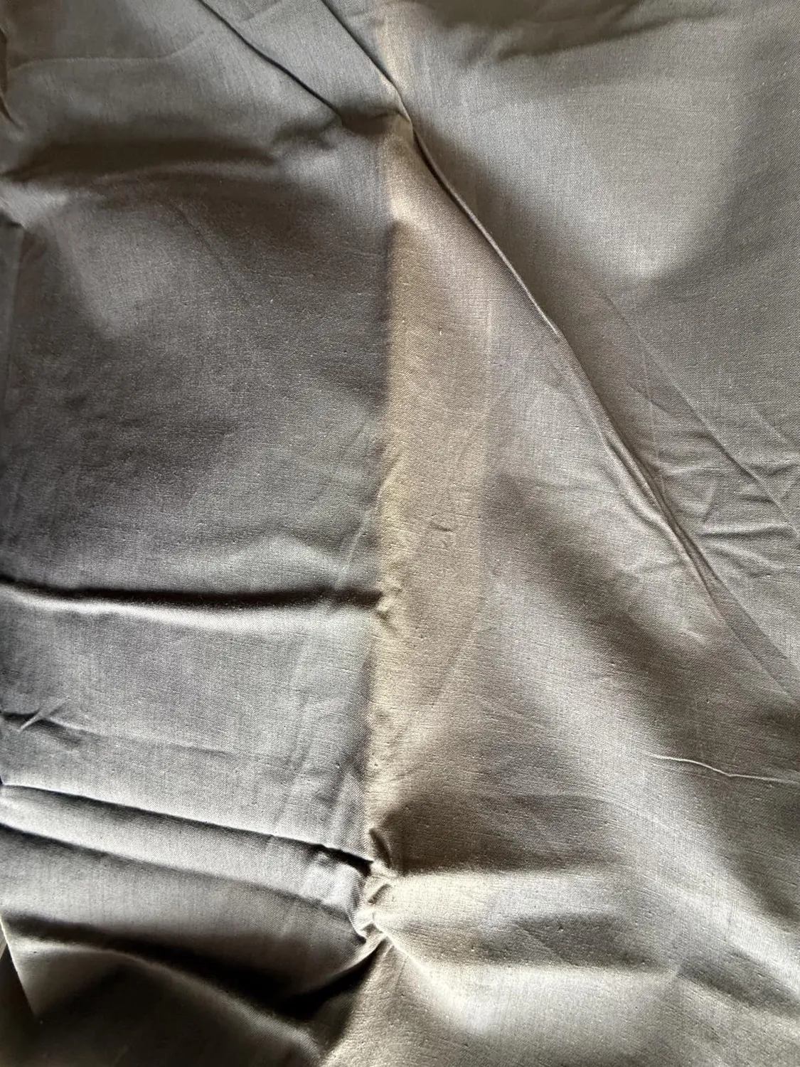 Stof Eden drap plat 180x290 cm ardoise coton