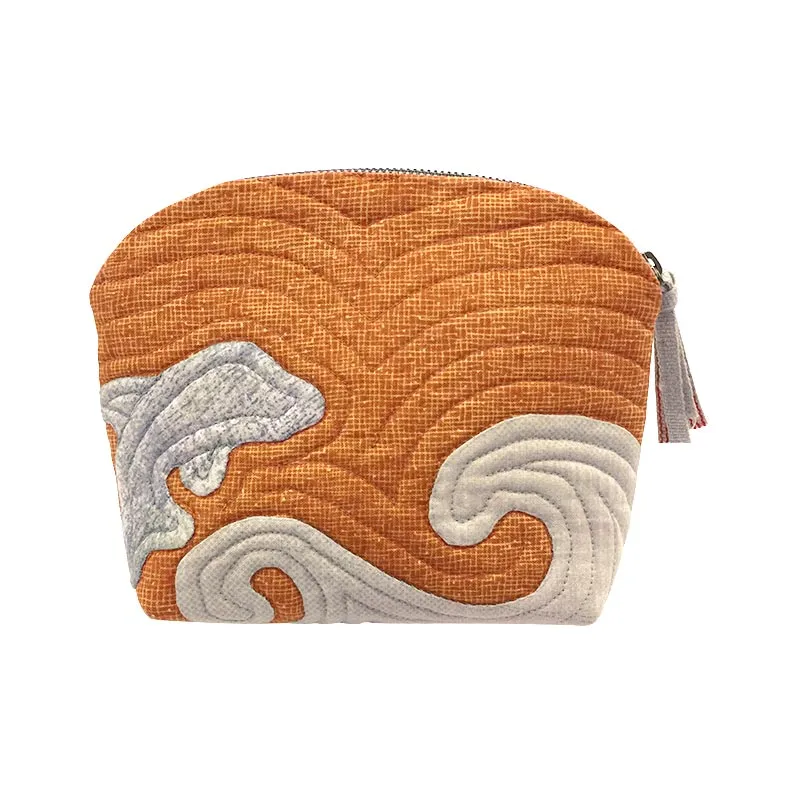 Yoko Saito Hawaiian Quilt Pouch kit pochette dauphin