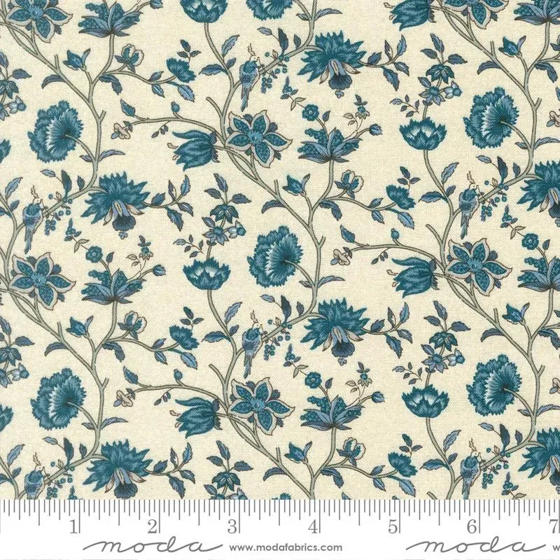 French General La Maison Bleu 36164 11 tissu coton bleu