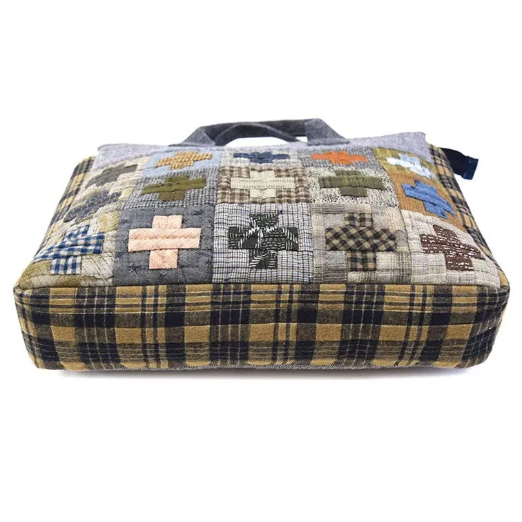 Yoko Saito Cross Pattern kit sac patchwork croix 30x35 cm