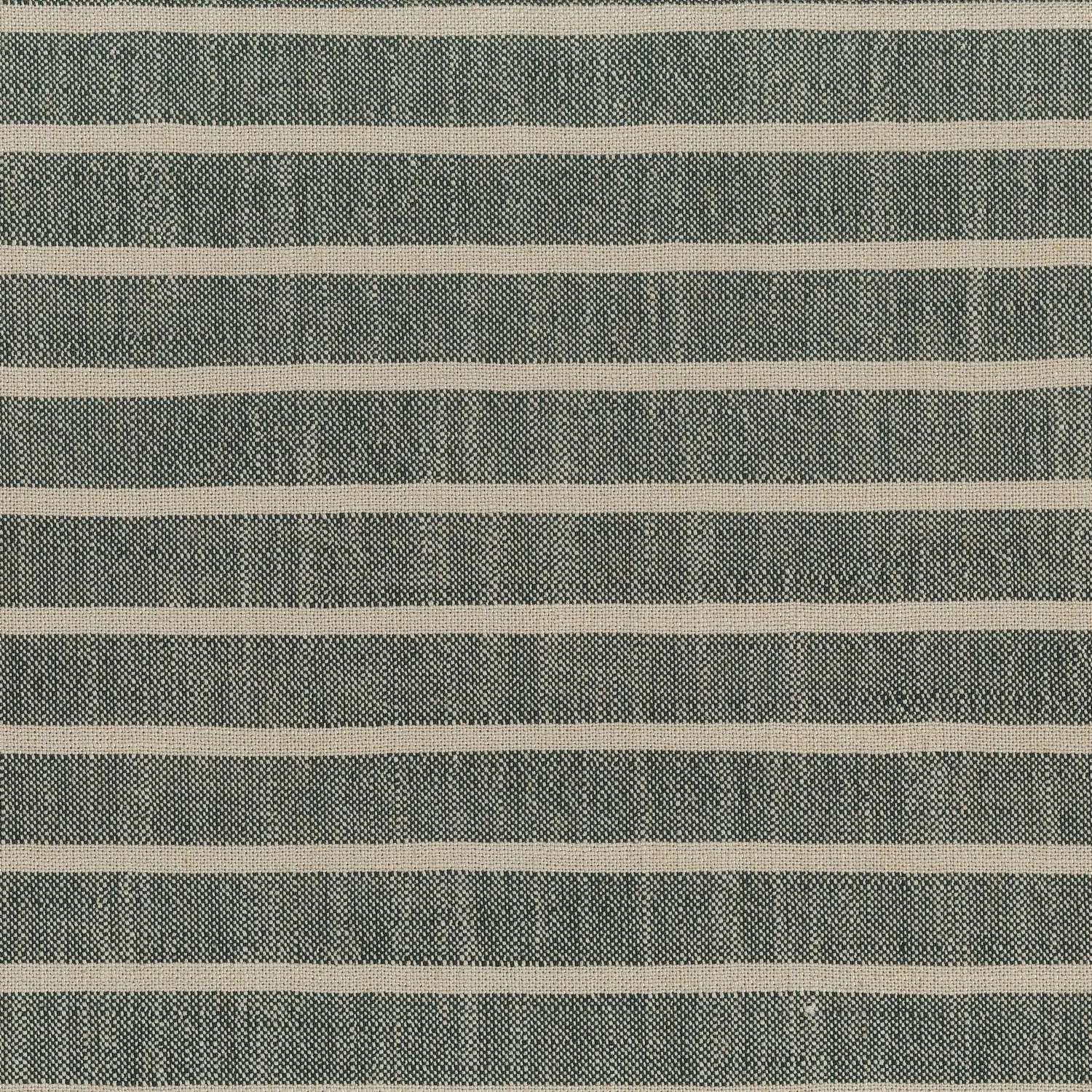 Elastron Kelly Stripes tissu rayé charcoal au mètre lin
