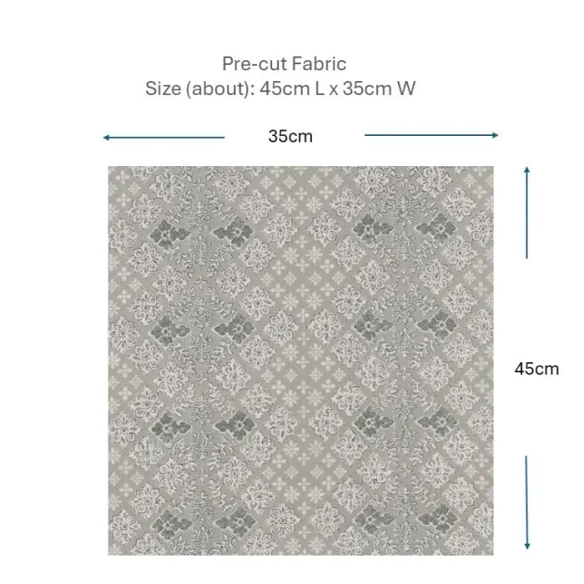 Yoko Saito 2026-05-A02 coupon coton 45x35 cm gris