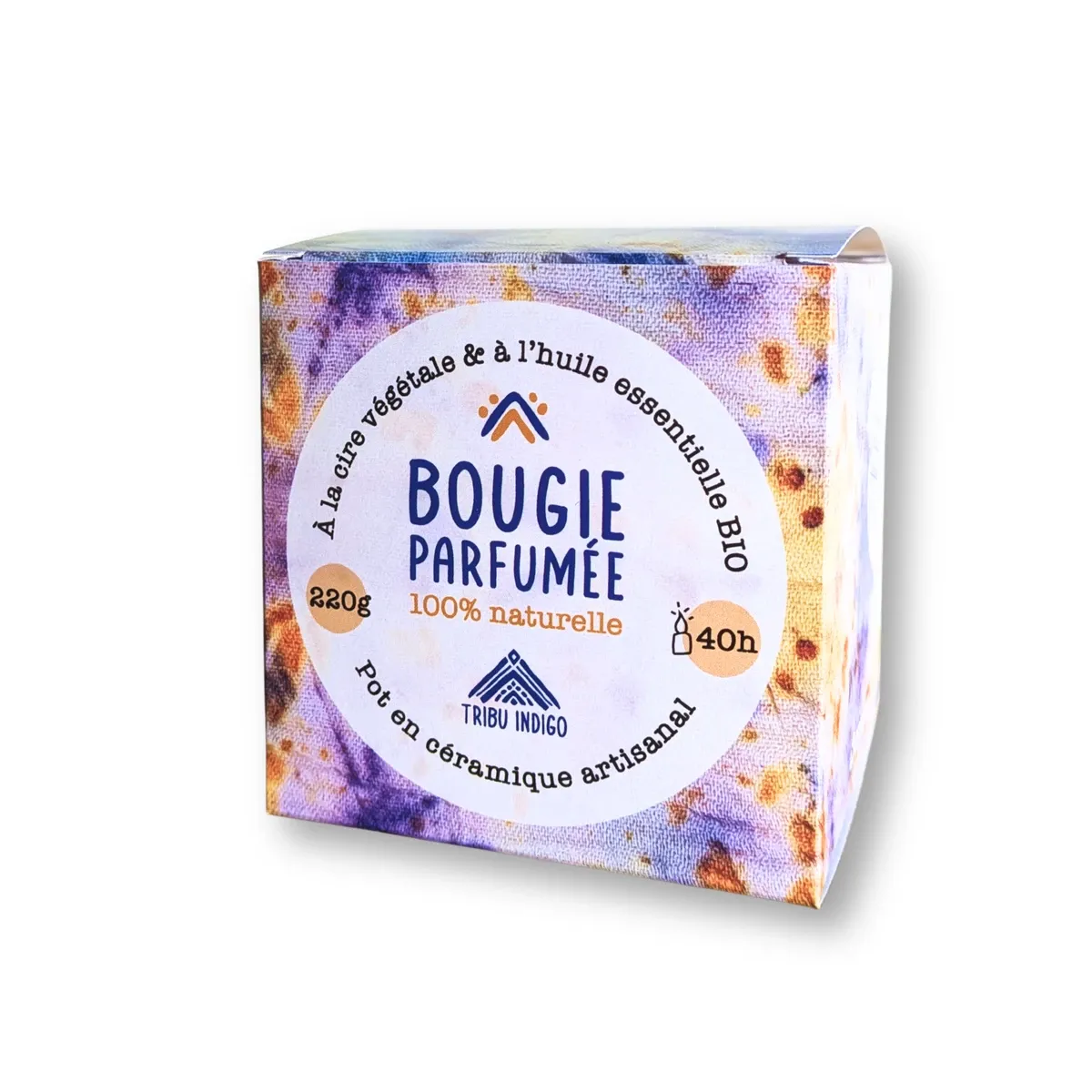Bougie parfumée pin sylvestre artisanale 40h pot céramique
