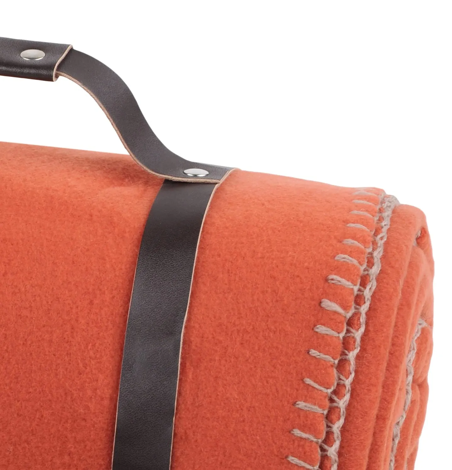 Stof Dawson plaid polaire 130x150 cm terracotta
