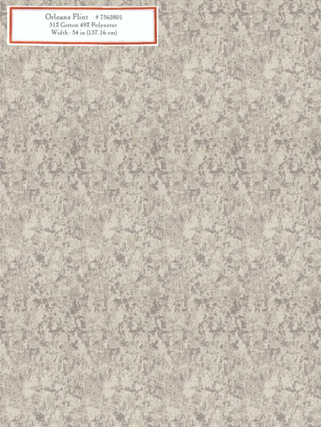 French General Orleans Flint tissu déco gris au mètre 137cm