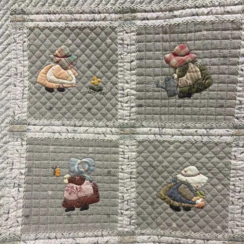 Yoko Saito Sunbonnet Sue patron tapisserie appliqué 119cm