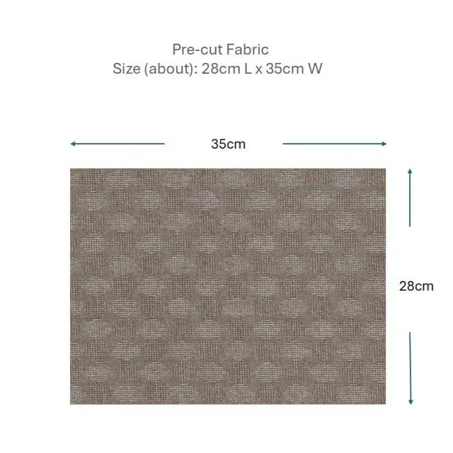 Yoko Saito 2026-04-A12 tissu coton marron pois 28x35cm