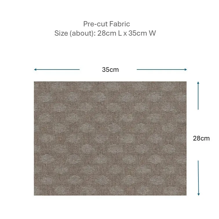 Yoko Saito 2026-04-A12 tissu coton marron pois 28x35cm