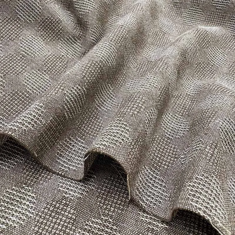 Yoko Saito 2026-04-A12 tissu coton marron pois 28x35cm