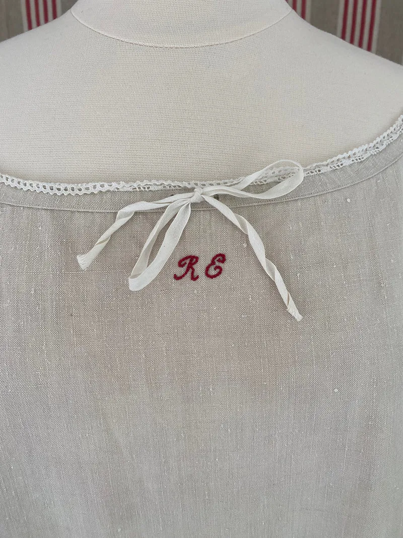 French General Chemise N°1 chemise ancienne chanvre coton RE