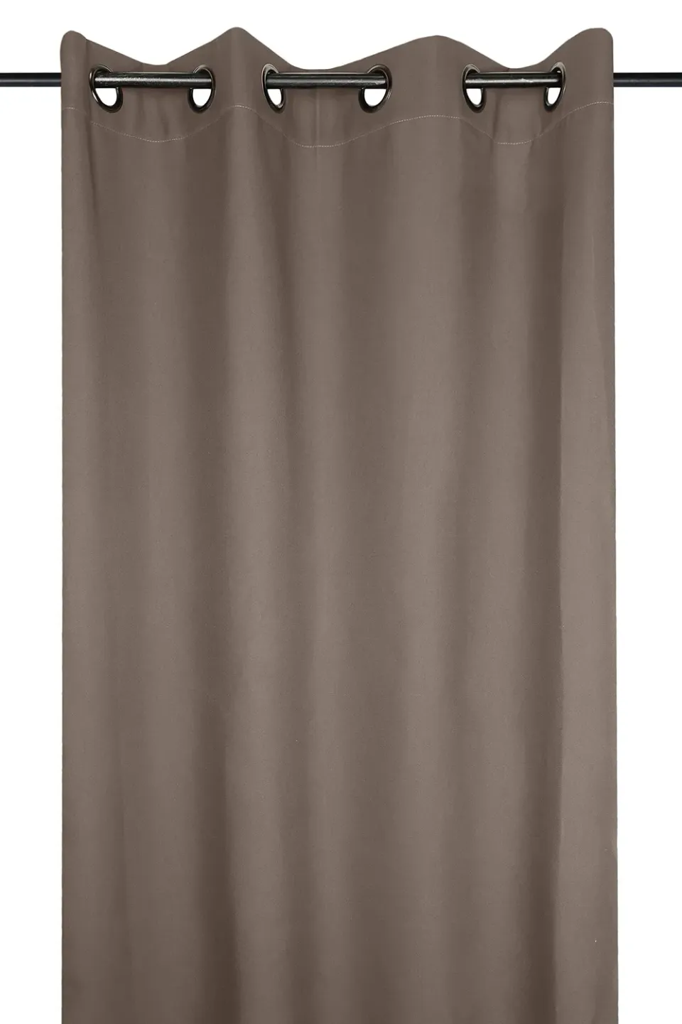 STOF Nelson rideau œillets marron 240x135 cm