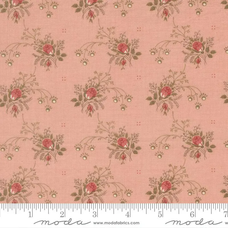 French General Fleur de Paris 13994 17 tissu coton rose pâle