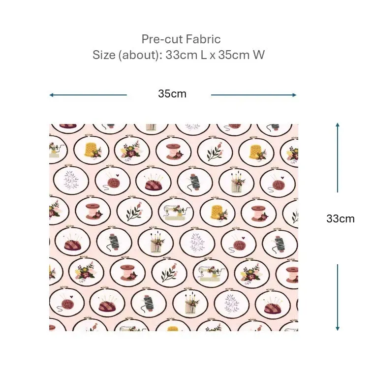 Yoko Saito 2026-06-A07 coupon coton 33x35 cm médaillons