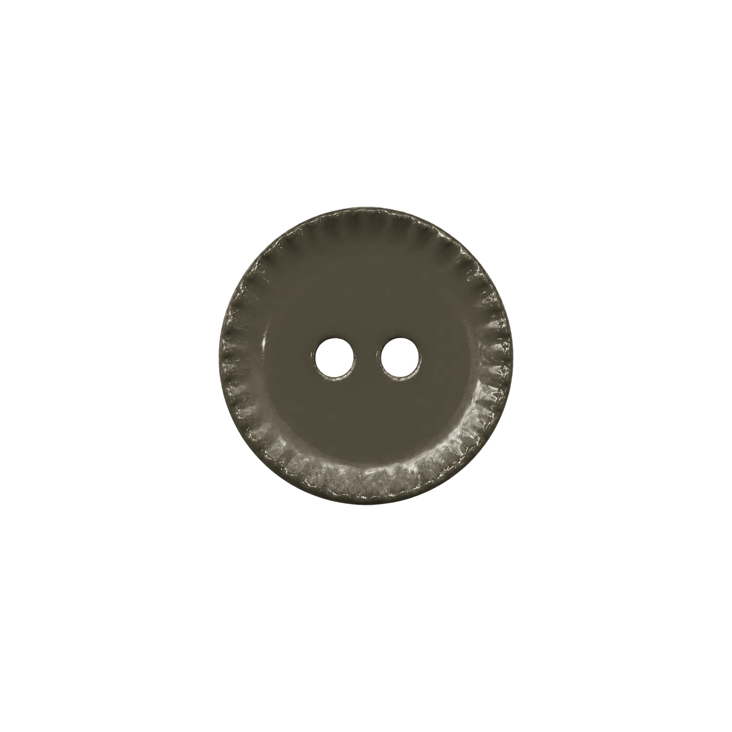 La Maison Naïve bouton collerette 12 mm Olive brillant unité