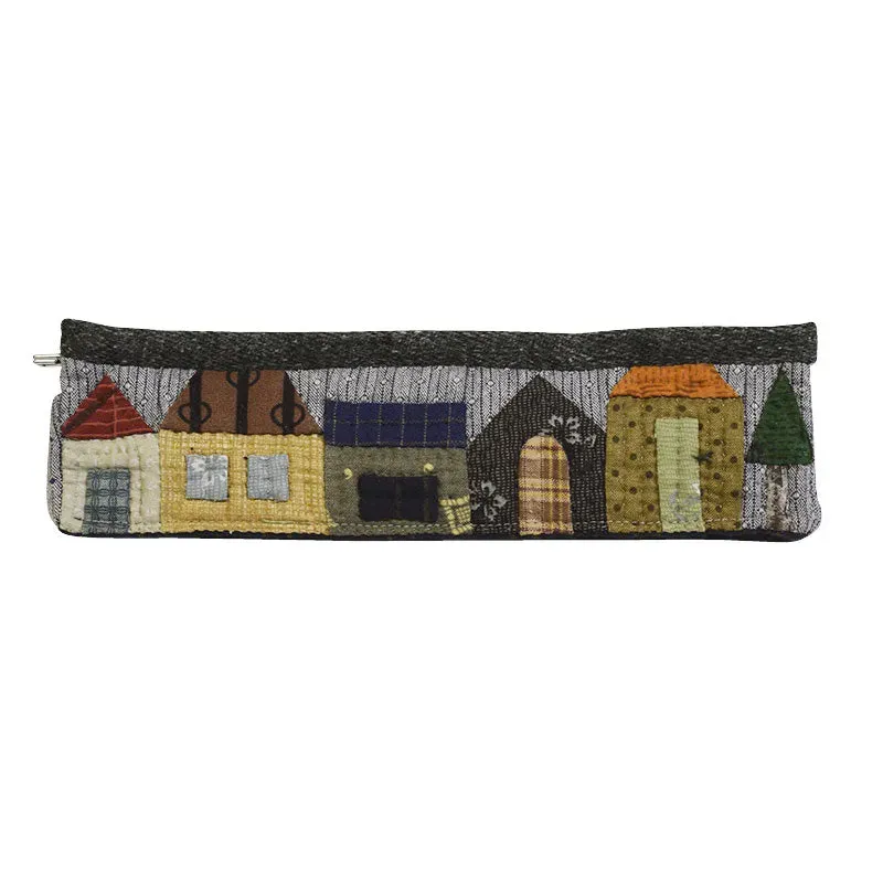 Yoko Saito House Pen Case kit trousse patchwork maisons