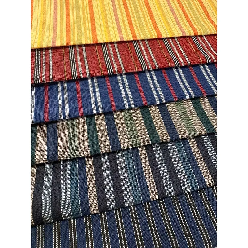Yoko Saito 2605 Stripe Collection tissu rayé 6 coupons indigo