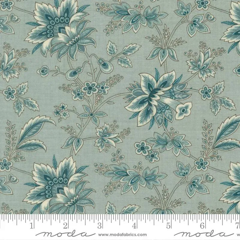 French General La Maison Bleu 36162 13 tissu coton au mètre bleu