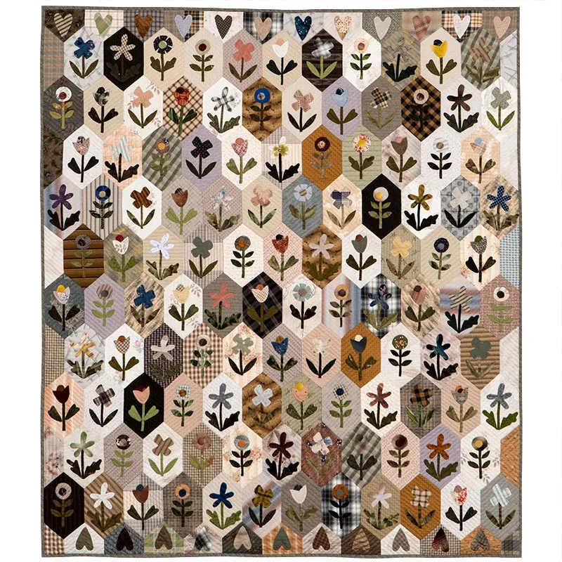 Yoko Saito Country Flower Tapestry kit quilt 166x145
