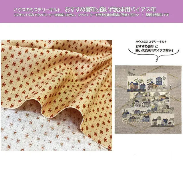 YOKO SAITO House's Mystery Quilt tissu dos et biais