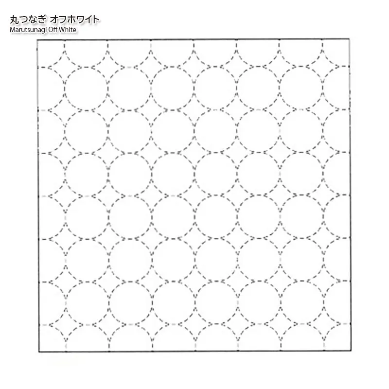 Yoko Saito Hidamari Marutsunagi tissu sashiko marine 32 cm