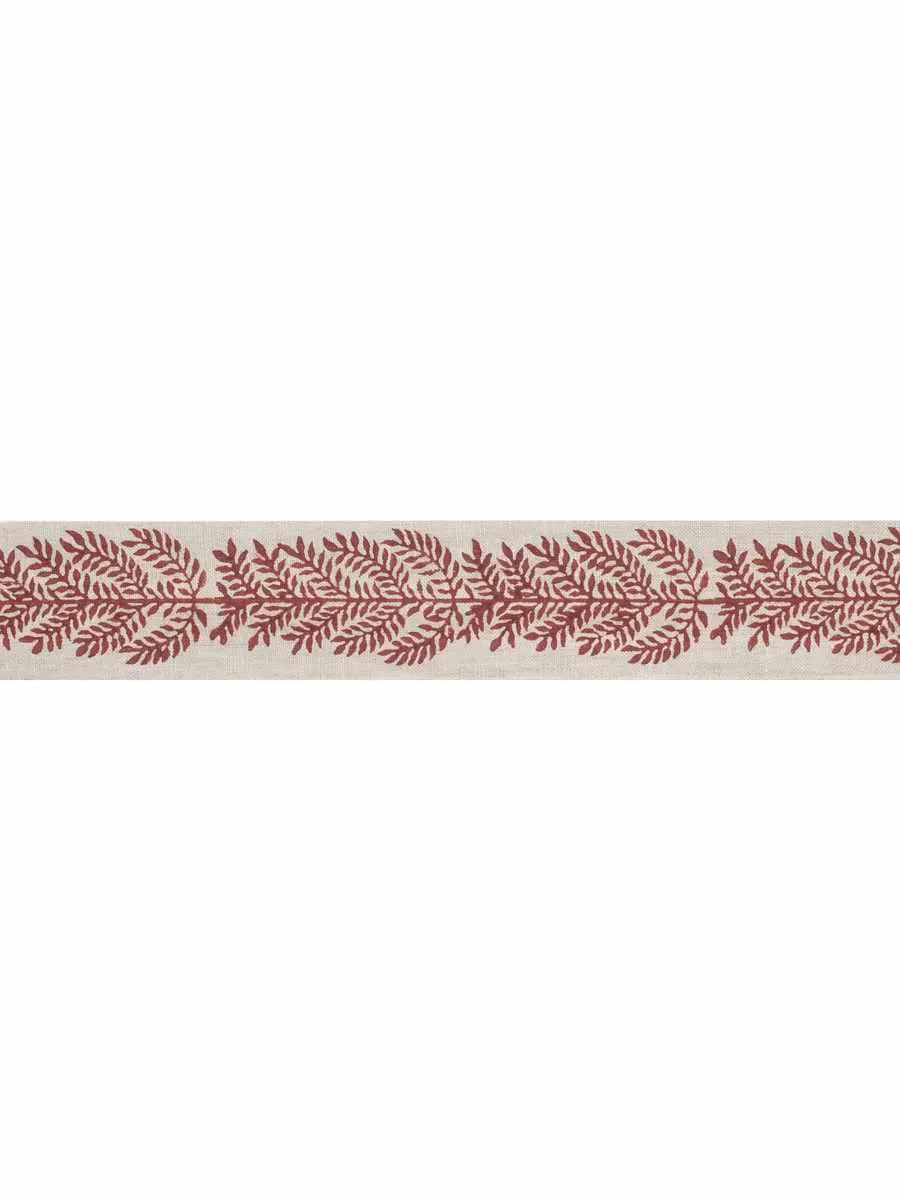 French General Juneau Rouge galon lin rouge au mètre 6cm