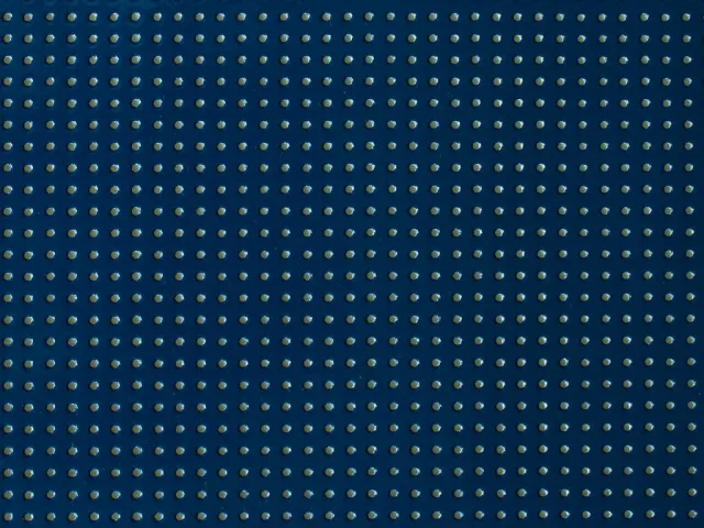 La Croix et La Manière Vinyle Laqué Perforé vinyle bleu océan 25x45