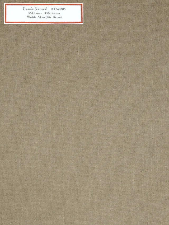 French General Cassis Natural tissu ameublement au mètre beige