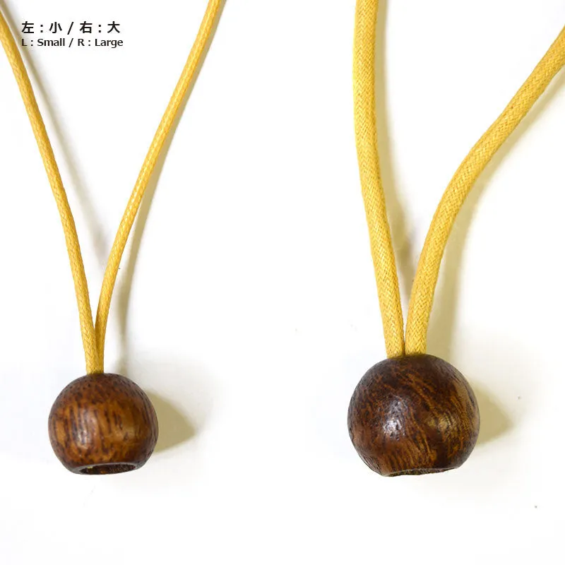 Yoko Saito JTWT-16 perle bois cordon lot 2 monkey pod