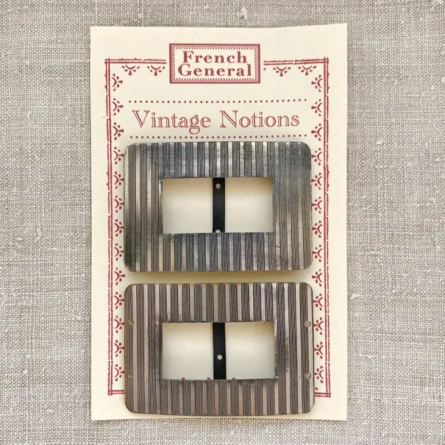 French General boucles acier paire vintage 1930