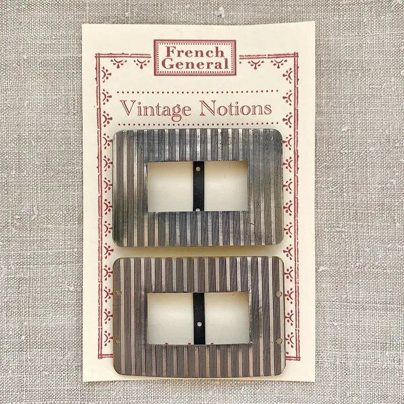 French General boucles acier paire vintage 1930