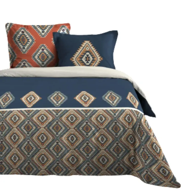STOF Louisiane parure housse de couette 240x220 multicolore coton
