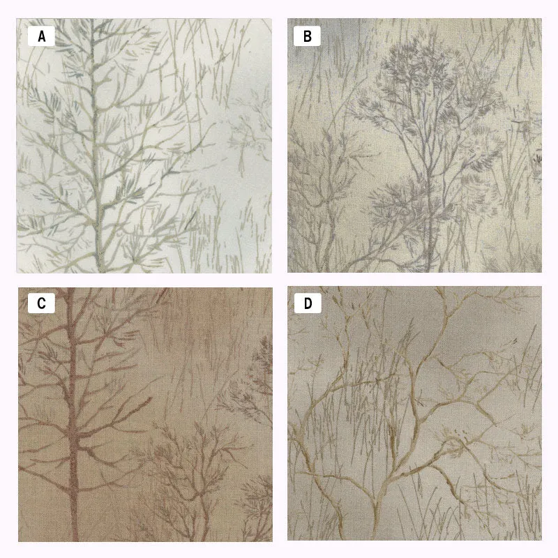 Yoko Saito Centenary 29 10522 tissu coton arbres au mètre