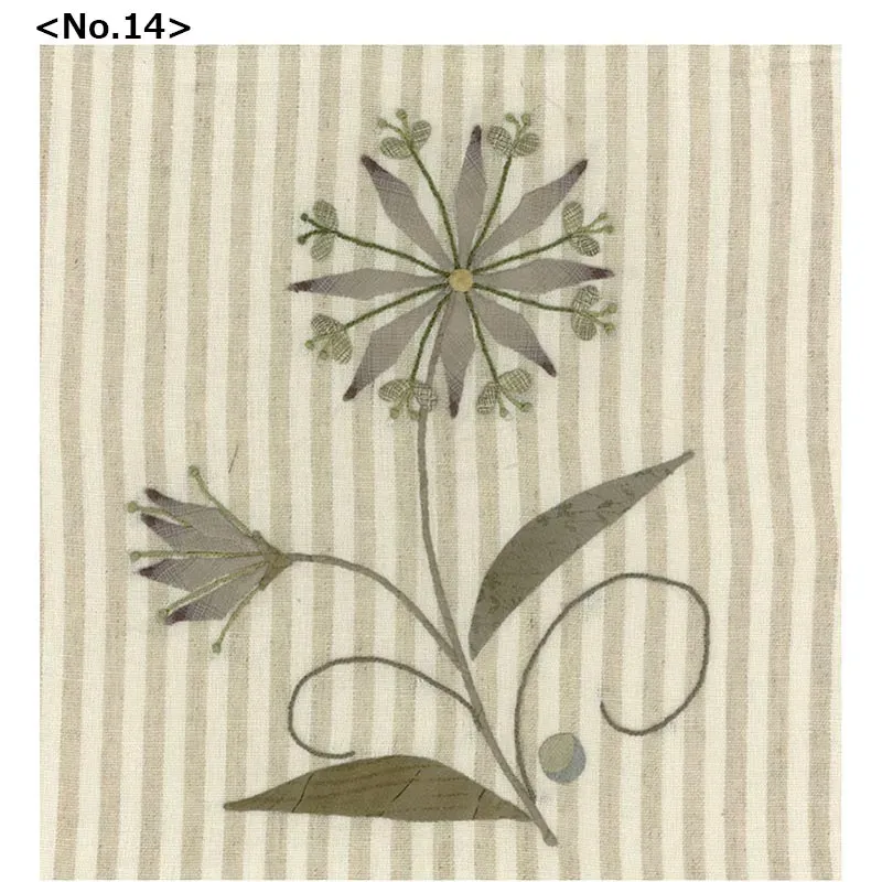 Yoko Saito No 14 kit appliqué fleurs scandinaves 30 cm
