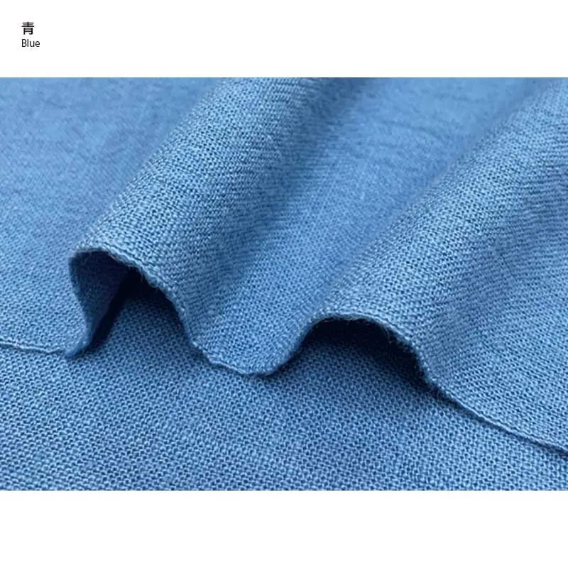 Yoko Saito Azumino coupon coton teint bleu 54x45cm