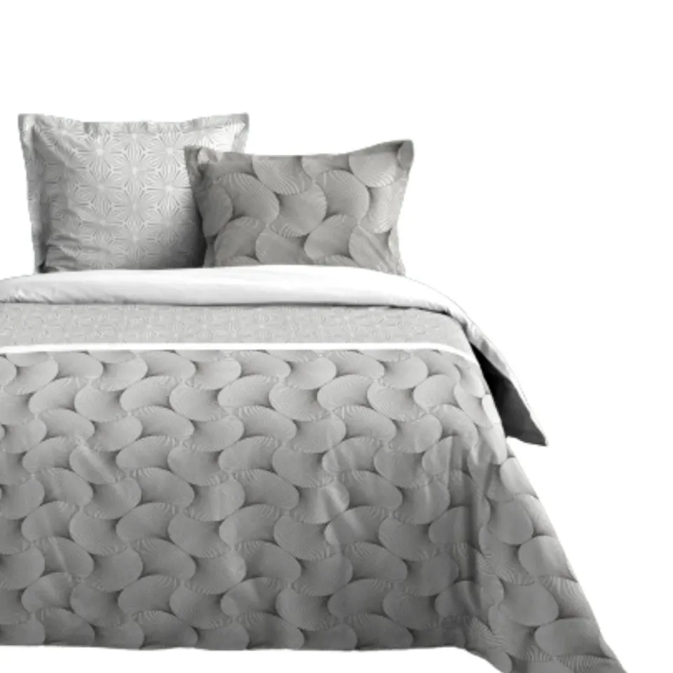 STOF Canberra parure housse couette 240x220 gris coton