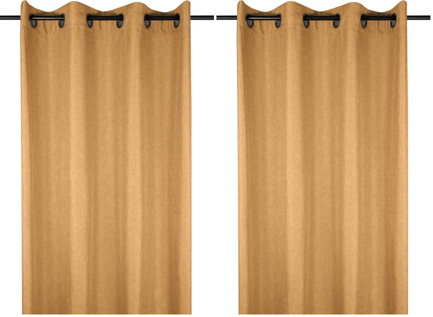 STOF Bea rideau 140x260 cm camel 1 panneau polyester