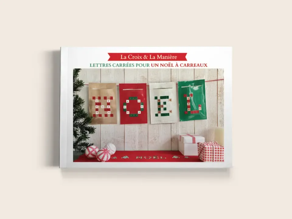 La Croix et La Manière livret Lettres carrées Noël vinyle perforé