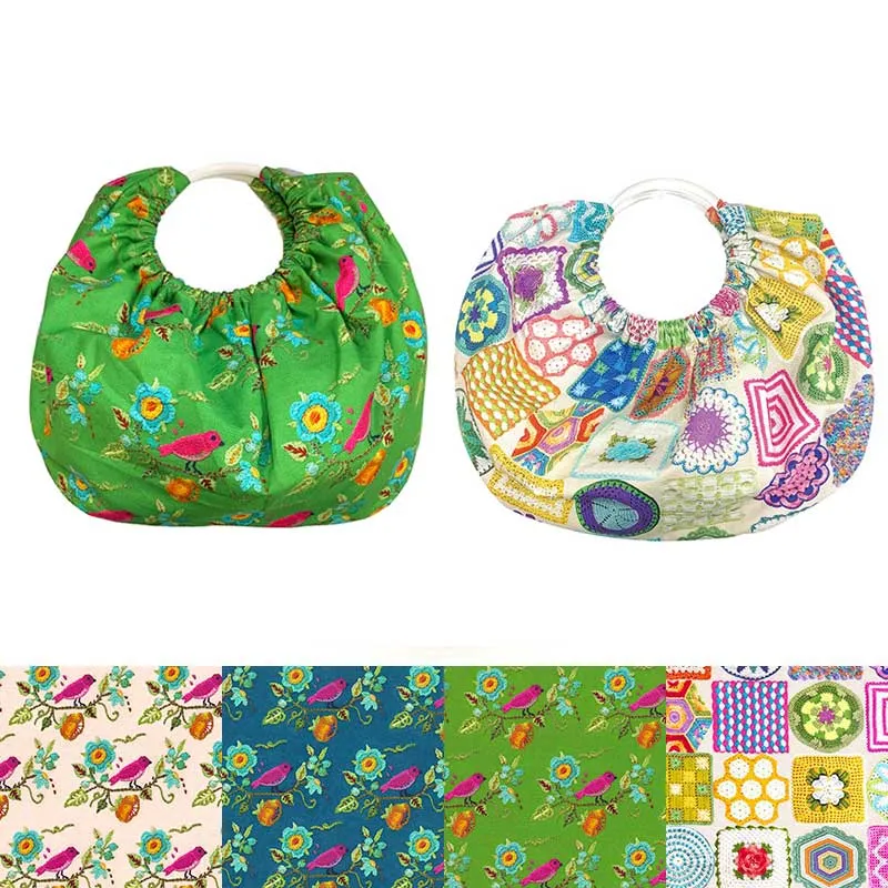 Yoko Saito Sac Anneaux kit broderie oiseau écru