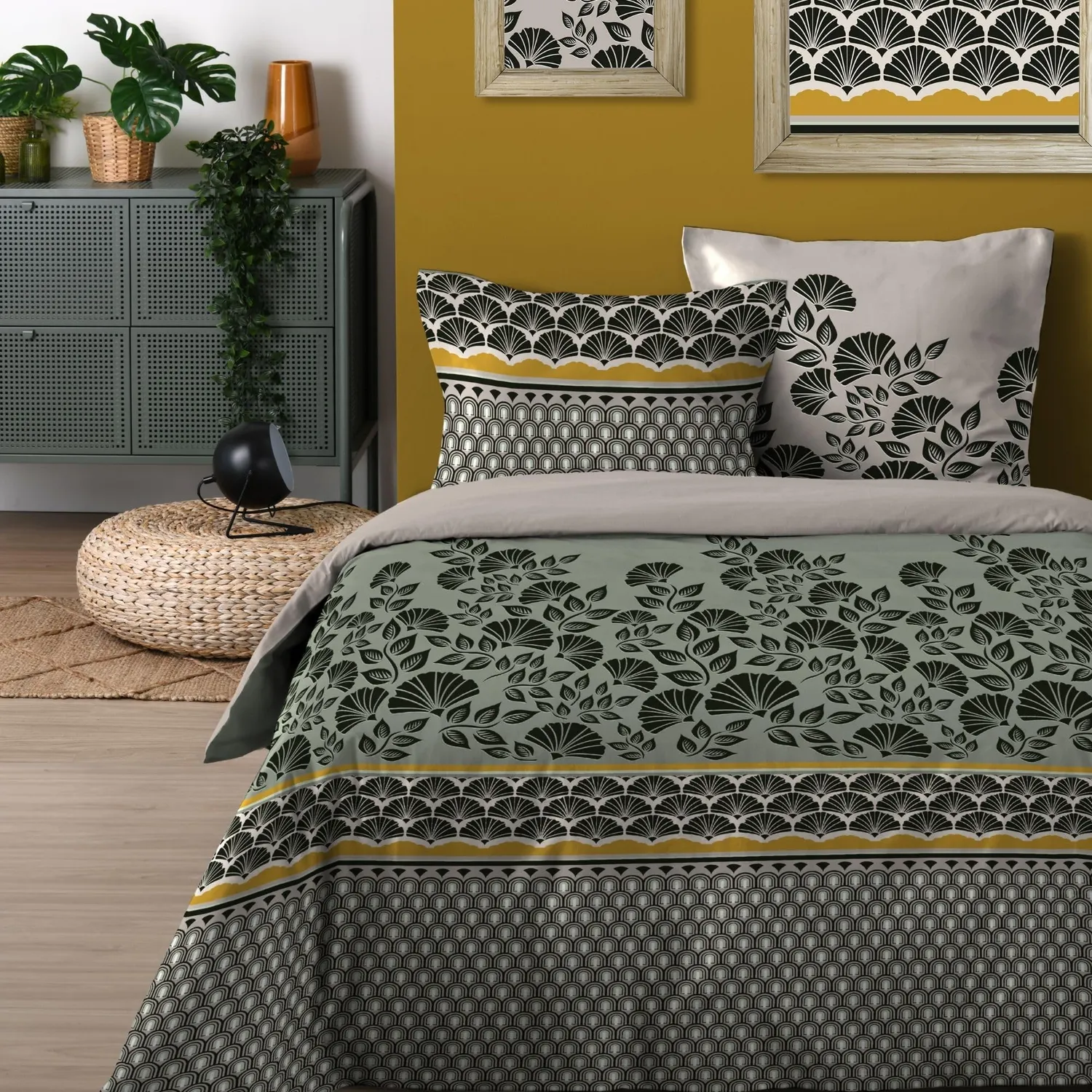 Stof Konni parure housse couette 240x220 vert