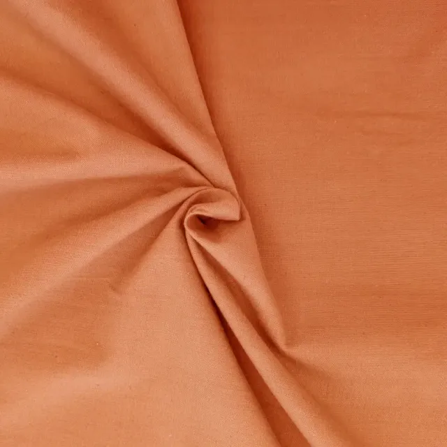 Tribu Indigo tissu coton bio orange 120g/m² au mètre 150 cm