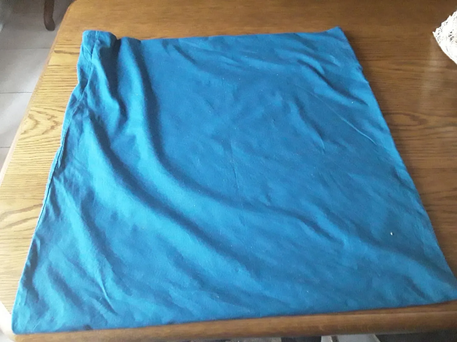 Stof Eden taie oreiller 63x63 cm pétrole coton