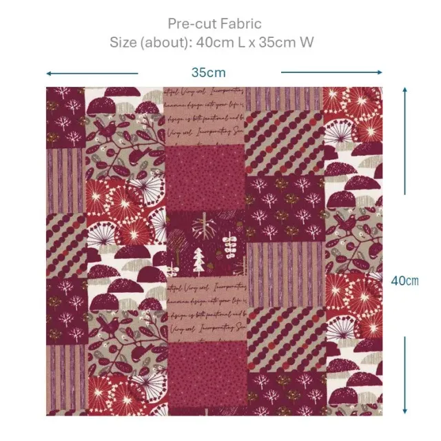 Yoko Saito web2601-A05 tissu coton rouge 40x35cm patchwork