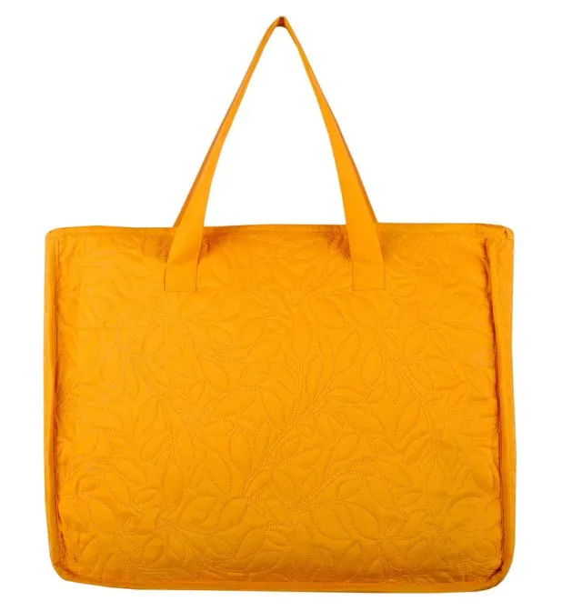 Stof Cassandre boutis 240x220 curry +2 taies polyester